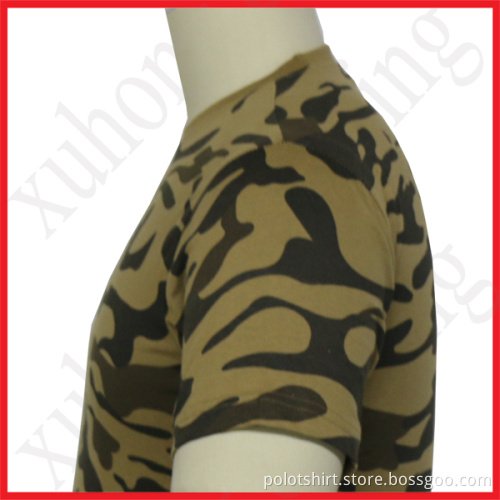 Personalized fashion design printing logo camouflage t shirt